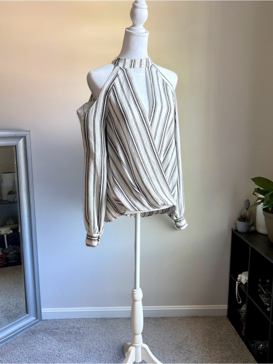 Lush Tops - Lush Striped Blouse